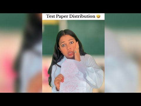 Exam Paper Distribution in CLASS 🤣