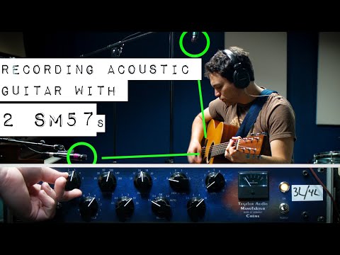 Recording Acoustic Guitar with 2 SM57s - Amazing Sound, Easy to do, and Cheap