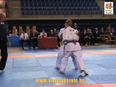 2010 Shinkyokushin EC Logrono: Imre Molnar - Anthony Senechal, men 70 kg