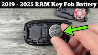 2019 - 2025 RAM 2500 & 3500 Key Fob Battery Replacement - How To Change Replace RAM Remote Batteries