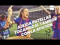 Alexia Putellas toca el tambor con la afición para celebrar la victoria - Emoción total del Barça