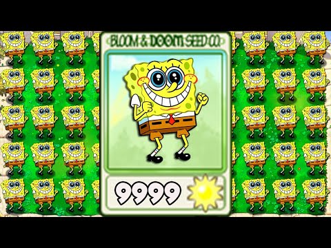 100% Repeater Spongebob VS All Zombies 2 - Plants vs Mod Spongebob