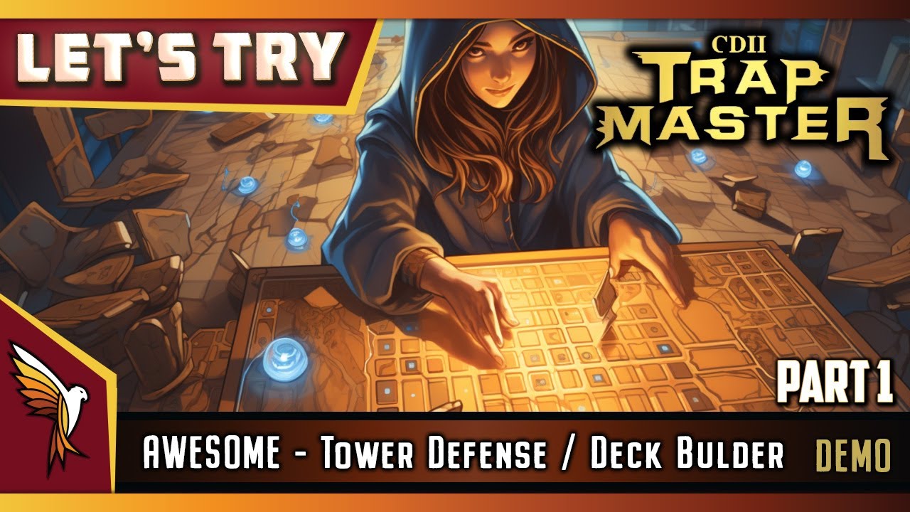 CD 2: Trap Master |  Lets Try - GamePlay | DEMO - Awesome! - Deck Building, Tower Defense Part 1