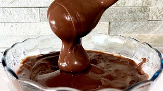 COBERTURA DE CHOCOLATE PERFEITA /FÁCIL E RÁPIDO DE FAZER