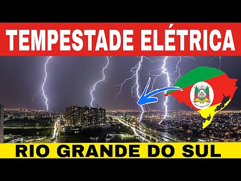 🚨#TEMPORAL com DESCARGAS ELÉTRICAS no RIO GRANDE DO SUL-hoje sexta-feira 01/05/26 😱