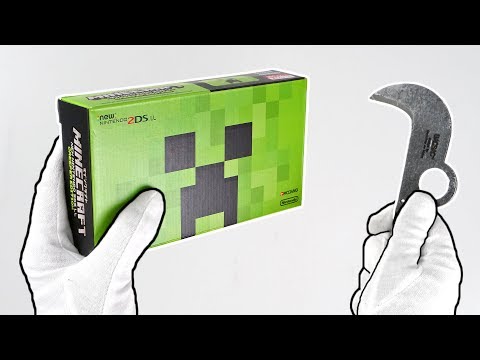 Minecraft "CREEPER EDITION" Console Unboxing! (New Nintendo 2DS XL) Video