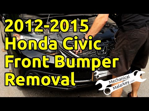 2012-2015 Honda Civic Front Bumper Removal