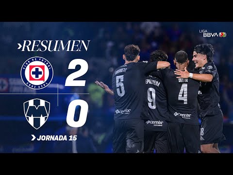Estadísticas Cruz Azul vs Monterrey, Liga MX - Apertura Jornada 15