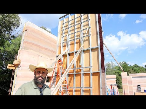 Creating an UBER Form for HUGE Rammed Earth Wall - Vlog 78