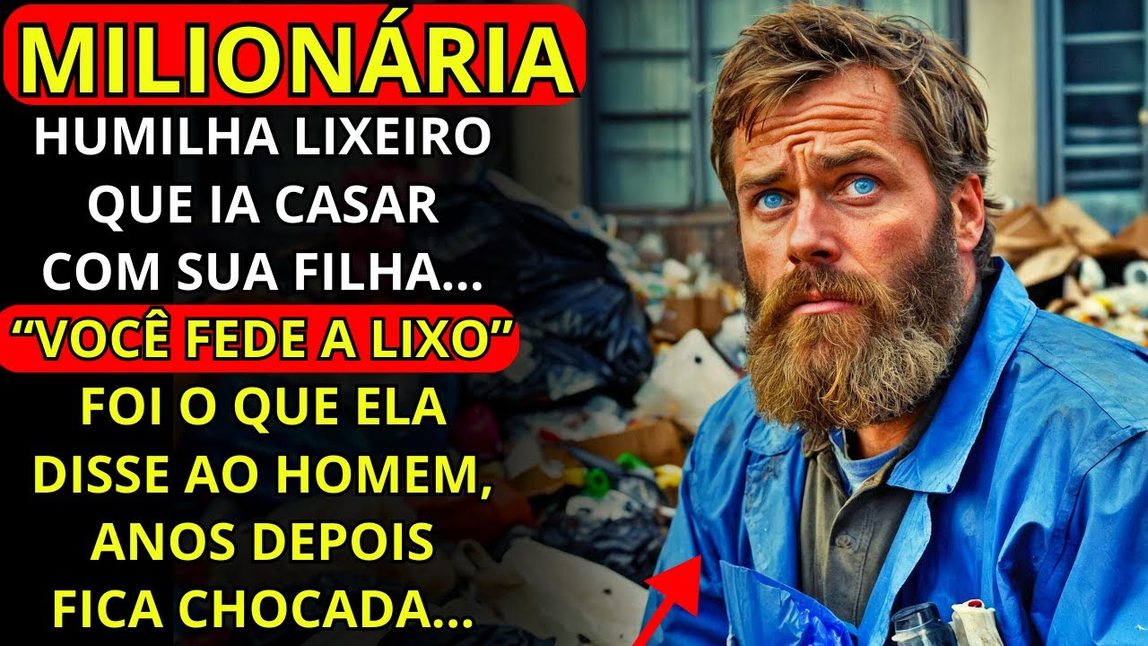 "VOCÊ FEDE A LIXO" FOI O QUE A MILIONÁRIA DISSE AO LIXEIRO, HUMILHANDO-O, MAS ANOS DEPOIS...