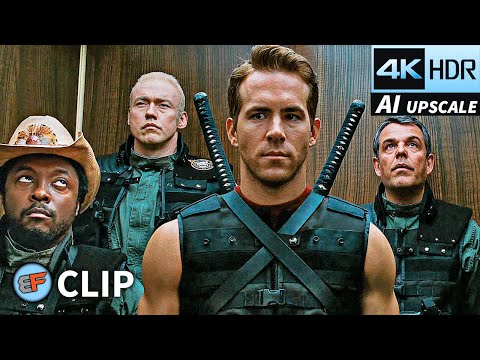 Wade Wilson Deflecting Bullets Scene | X-Men Origins Wolverine (2009) 4K HDR Movie Clip