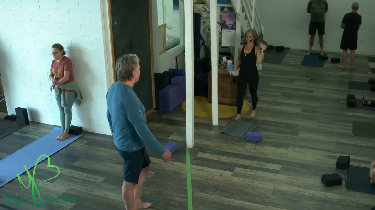 (No sound til 22 min) Level 1 - 9am w/ ANDRIA 9.2.24 YOGA BETTER ON LINE! (class starts @ 00:07:39; ends @ 01:10:41)