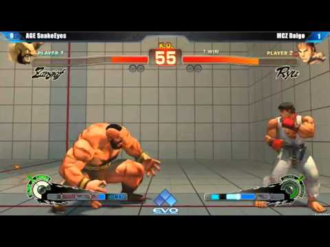 EVO 2013 SSF4 2012 AE : AGE SnakeEyes vs MCZ Daigo