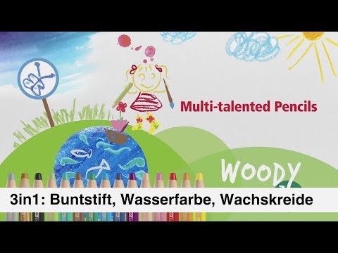 Artikelvideo 1 für STABILO woody 3 in 1 Buntstifte farbsortiert, 10 St., Artikelnummer 444909