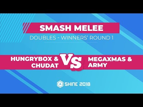 Hungrybox/ChuDat vs MegaXmas/ARMY - Smash Melee Doubles: Winners' Round 1 - Shine 2018
