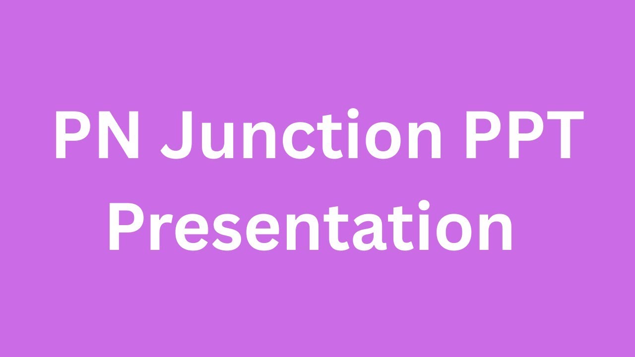 Pn Junction PPT Presentation Seminar Download