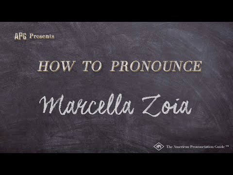 How to Pronounce Marcella Zoia (Real Life Examples!)