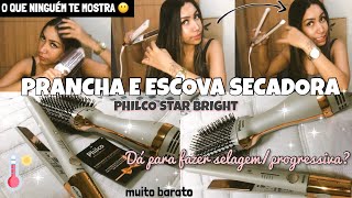 COMPREI O KIT PRANCHA E ESCOVA SECADORA PHILCO DIAMOND  - No compre antes de ver esse vdeo!