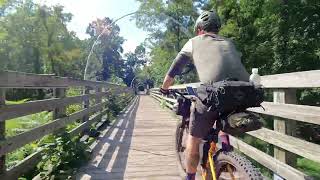 Bikepacking the Virginia Highlands Loop.