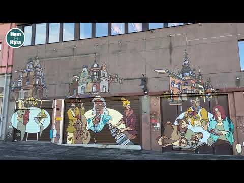 Graffitigeni pimpar upp tråkiga fasaden i Sundsvall city