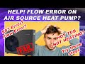 Air Source Heat Pump Flow Error? E03 Error? Hot Tub not heating on Air Source?