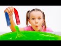 Magnetic Slime Experiments By Vania Mania Kids