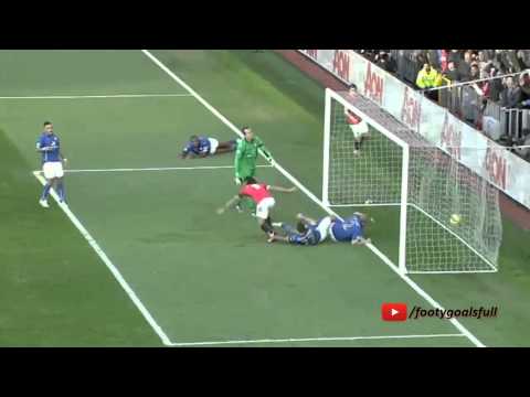 Radamel Falcao Goal - Manchester United vs Leicester 2 - 0 [PL 31th January 2015]
