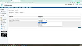 Reporting an Absence in PowerSchool