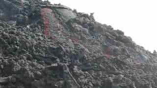 preview picture of video 'lava flows at Pacaya, Jan 2010'