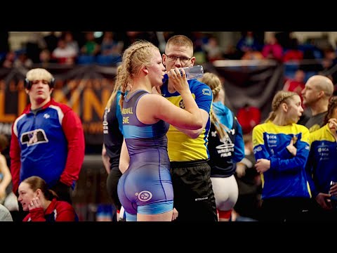 U15 Patricie Jezkova (CZE) vs Tove Sandvall (SWE) 66kg. Women girls youth wrestling tournament