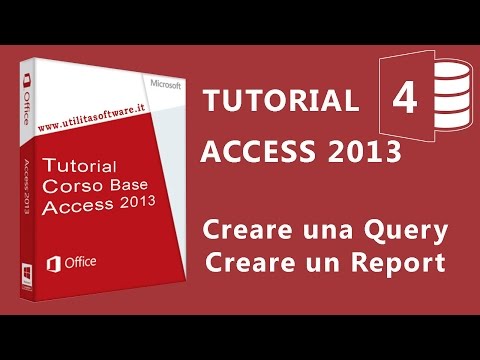 Access Corso Base: Agenda Telefonica - Query e report - Tutorial 04