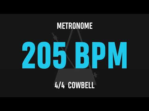 205 BPM 4/4 - Best Metronome (Cowbell)