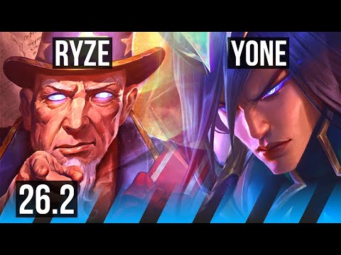 RYZE vs YONE (MID) | 74K damage, 7k gold comeback | EUW Master | 26.2