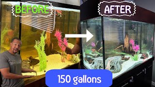 How to do a water change on a Large Aquarium