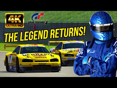 Rise of the Red "R" Emblem | 100% Clean, No Assists | Skyline GT500 Race | Gran Turismo 4 [4k60fps]