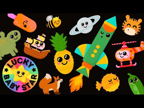 🍎 Wanna Dance with Some Planets? Baby Sensory Party Mix: Rockets 🚀 & Veggie Fun 🎉