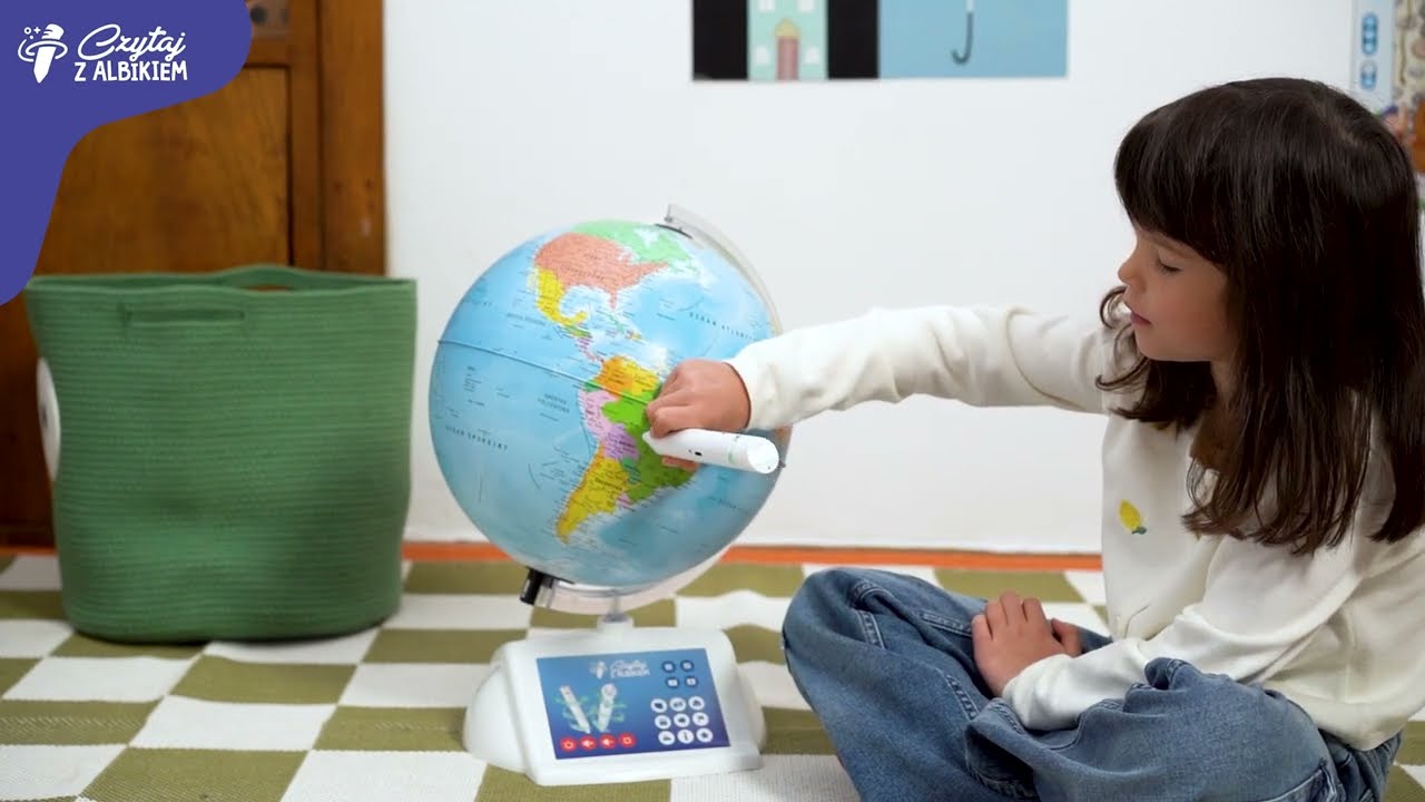 Interaktywny globus z serii Czytaj z Albikiem