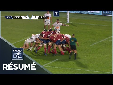 PRO D2 - Résumé AS Béziers Hérault-SU Agen: 41-14 - J30 - 2022-2023