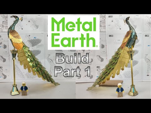 Metal Earth Premium Build - Peacock Part - 1