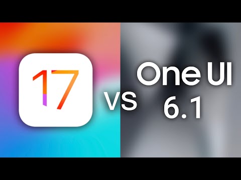 iOS 17 vs One UI 6.1 UIs!