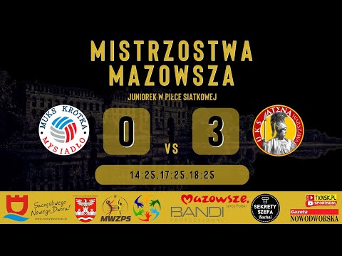 tv.nsk.pl [LIVE11] MUKS Krótka Mysiadło - UKS Atena Kaman Warszawa 0:3 2023-02-05 15:30 juniorki