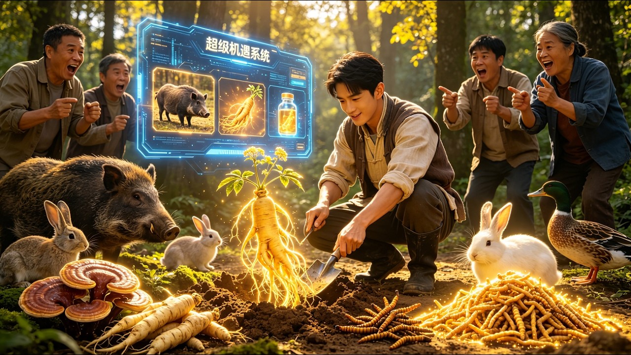 Rapaz enganado ativa sistema. Tesouros, javalis, aldeia o segue e prospera!