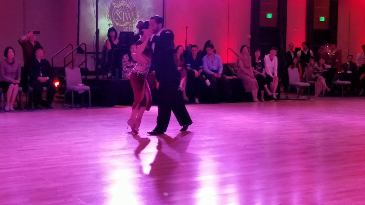 Video thumbnail for Celina Rotundo and Hugo Patyn performance 4 at Nora's tango week on 7/2/18