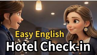 Hotel Check-in English Conversation | Easy English for Beginners (A1-A2)