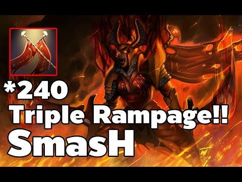Triple Rampage!! Legion Commander SmAsH Duel 240 Damage