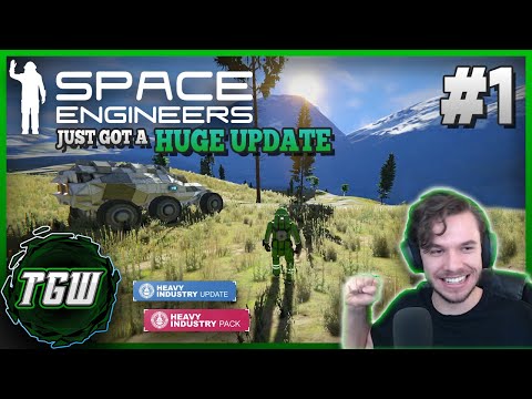 NEW UPDATE Heavy Industry & Community Server Map | Lets Play: Space Engineers | Part 1