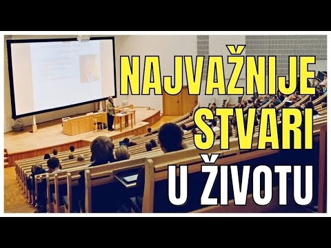 PAZITE: OVO JE NAJVAŽNIJE U ŽIVOTU - OBJAŠNJAVA PROFESOR STUDENTIMA