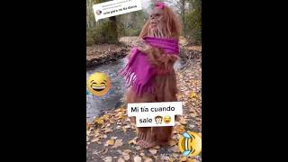 Mi tía cuando sale 🙊🤣