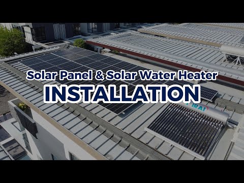 Residential Solar Panel 7.5kW & Solar Water Heater Installation