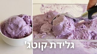 גלידת קוטג' | מתכון טיקטוק ויראלי | גלידה עתירת חלבון